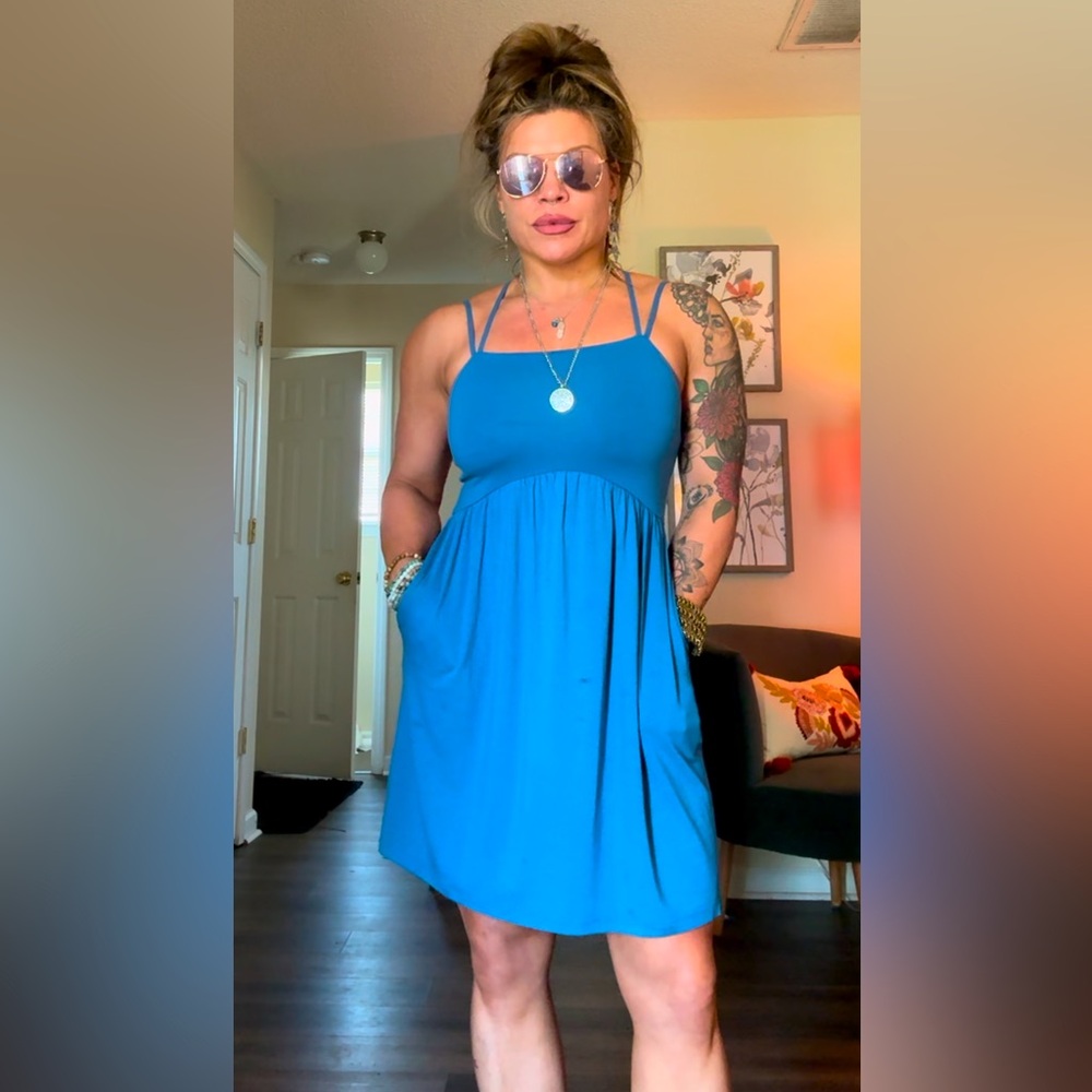 Blue summer dress